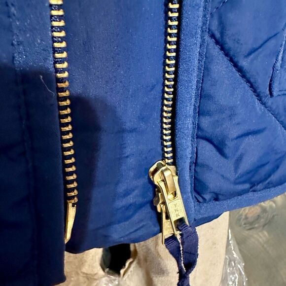 J. Crew Blue Puffer Vest - Picture 2 of 6